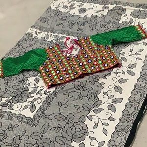 Indian traditional kutchi saree blouse for Navratri/garba